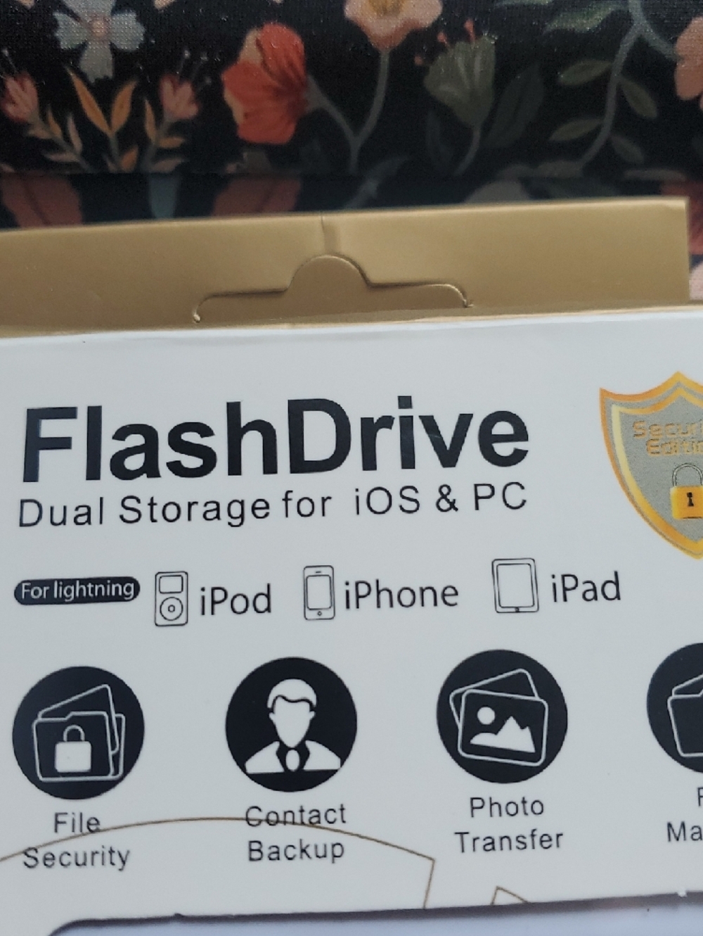 Gold FlashDrive Dual Storage for iOS & PC - HighSpeed 64 - Picture 4 of 5